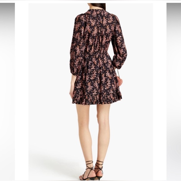 Ulla Johnson Briene Gathered Floral Print Dress Size 2 - Picture 6 of 6